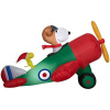 10 Foot Snoopy Inflatable with Woodstock in Christmas Stocking
